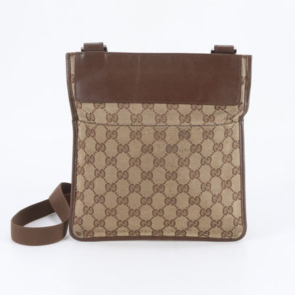 Gucci GG Canvas 019 Leather Shoulder Bag Crossbody Messenger Business Tote Eie — view 3