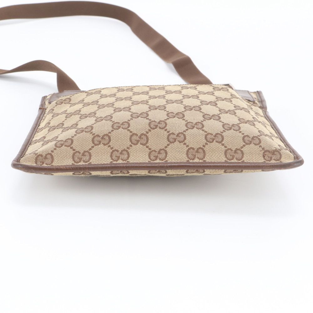 Gucci GG Canvas 019 Leather Shoulder Bag Crossbody Messenger Business Tote Eie — view 6