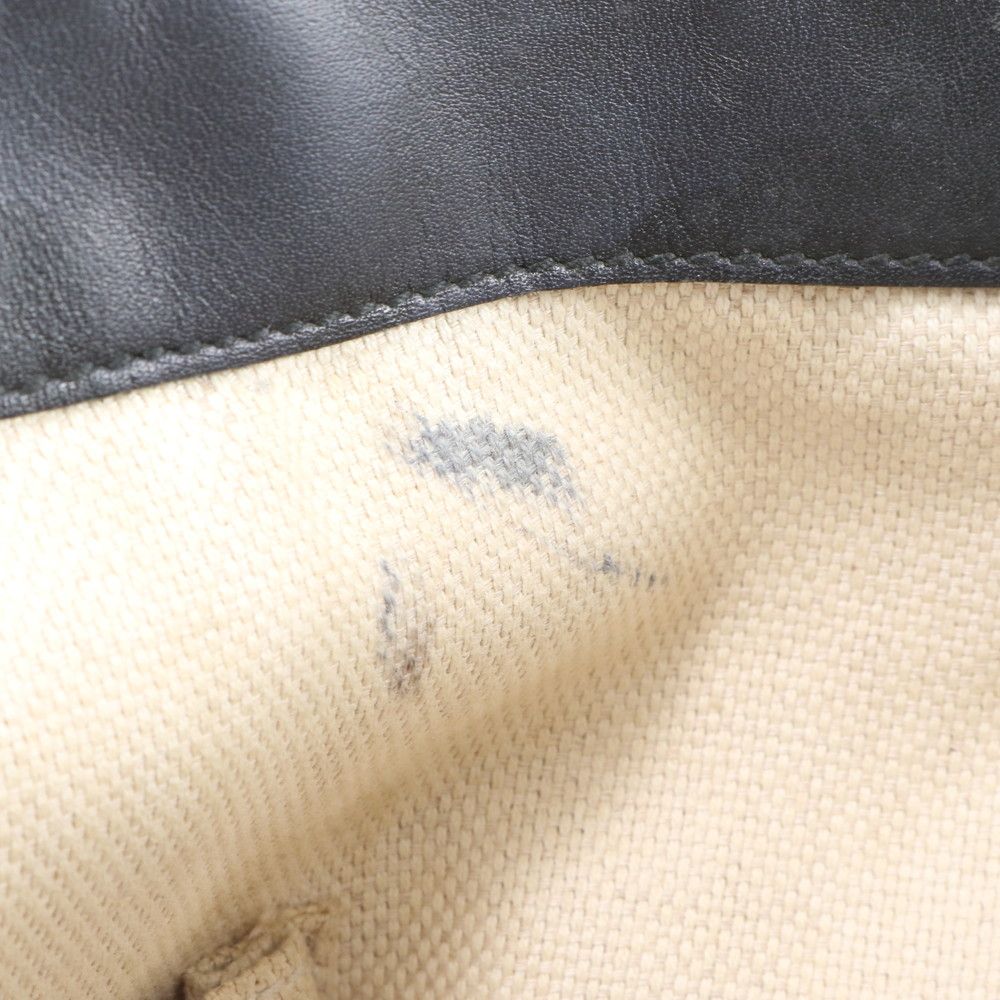 Gucci GG Canvas Leather Tote Shoulder Hand Brown Eie — view 9