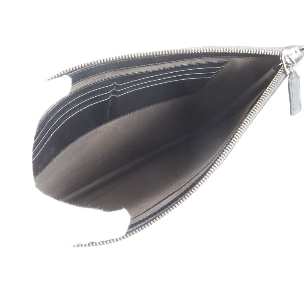 Gucci Guccissima Leather Clutch Pouch Business Black Eie — view 7