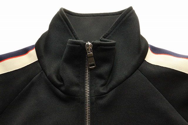 Gucci Technical Jersey Jacket Black Side Line Track — view 6