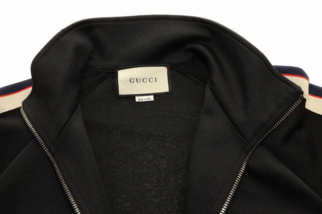 Gucci Technical Jersey Jacket Black Side Line Track — view 7