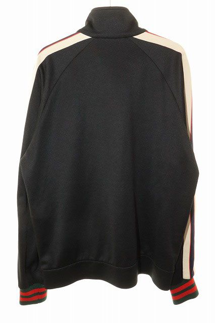 Gucci Technical Jersey Jacket Black Side Line Track — view 2