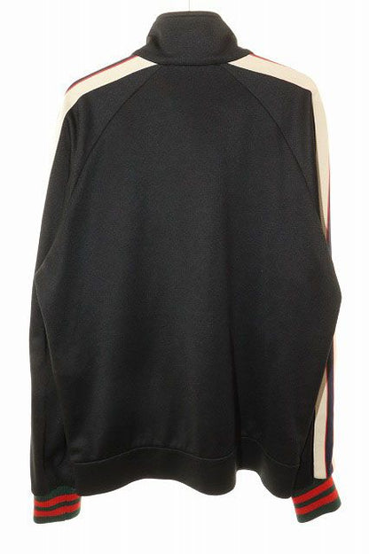 Gucci Technical Jersey Jacket Black Side Line Track — view 2