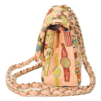 Chanel Cruise Cube Collection Satin Gold Mini Quilted 20 Shoulder Bag — view 2