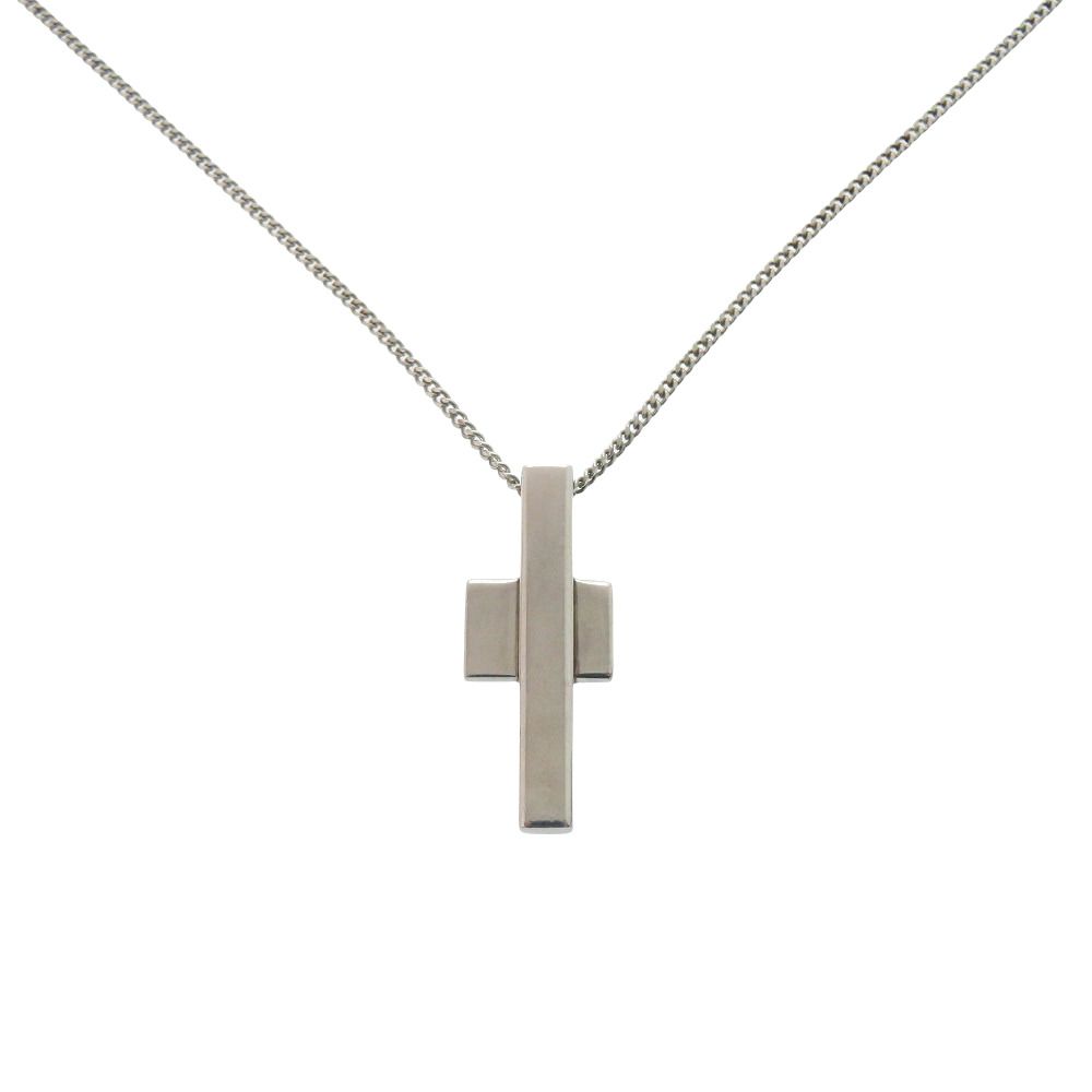 Gucci Cross Motif 925 Sterling Silver Necklace