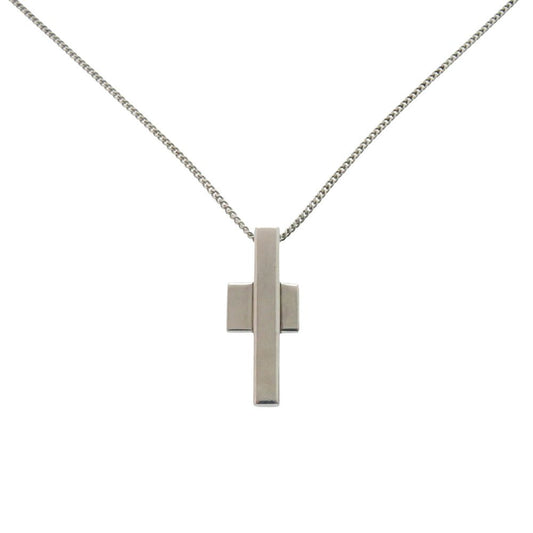 Gucci Cross Motif 925 Sterling Silver Necklace