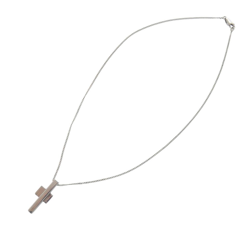 Gucci Cross Motif 925 Sterling Silver Necklace — view 4