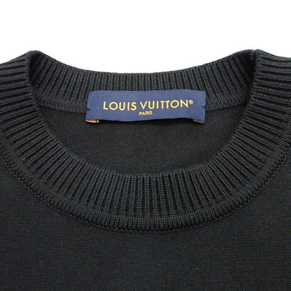 Louis Vuitton Signature Logo T-Shirt Short Sleeve Cotton Black — view 4