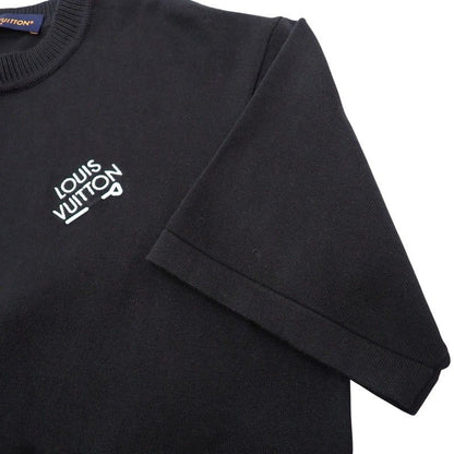 Louis Vuitton Signature Logo T-Shirt Short Sleeve Cotton Black — view 6