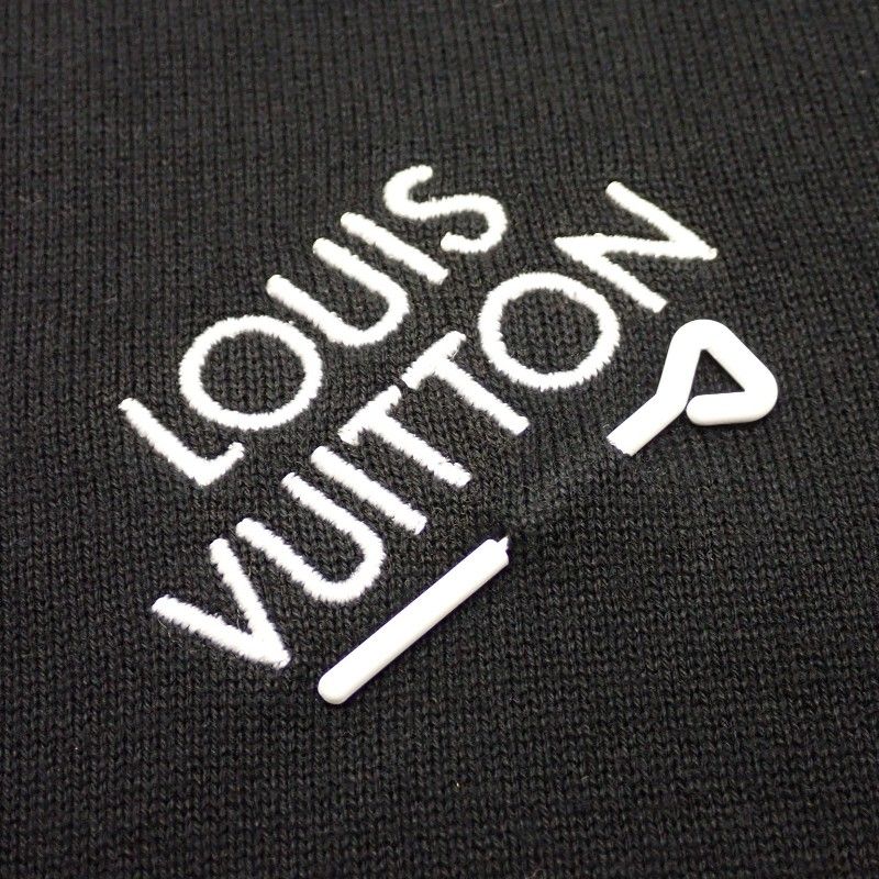Louis Vuitton Signature Logo T-Shirt Short Sleeve Cotton Black — view 5