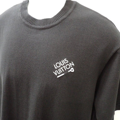 Louis Vuitton Signature Logo T-Shirt Short Sleeve Cotton Black — view 3