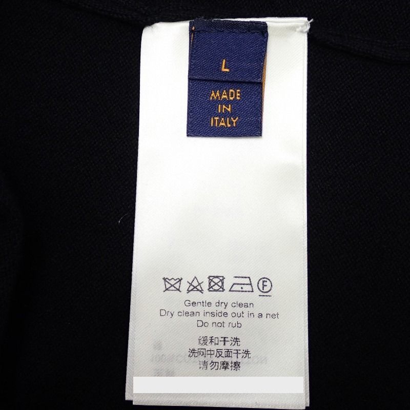 Louis Vuitton Signature Logo T-Shirt Short Sleeve Cotton Black — view 7