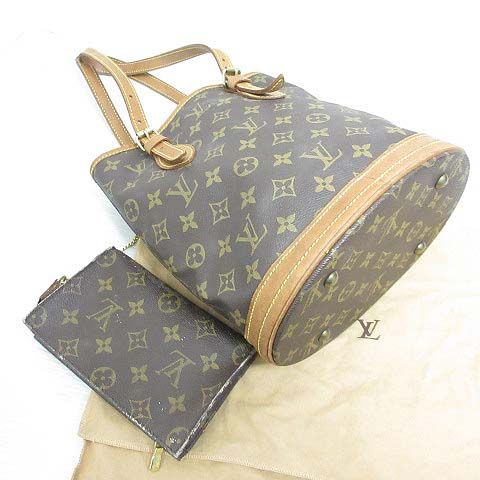 Louis Vuitton Monogram Petit Bucket PM Tote — view 3
