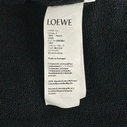 Loewe Sweatshirt Black Ivory Dark Navy Long Sleeve Embroidery Anagram — view 4