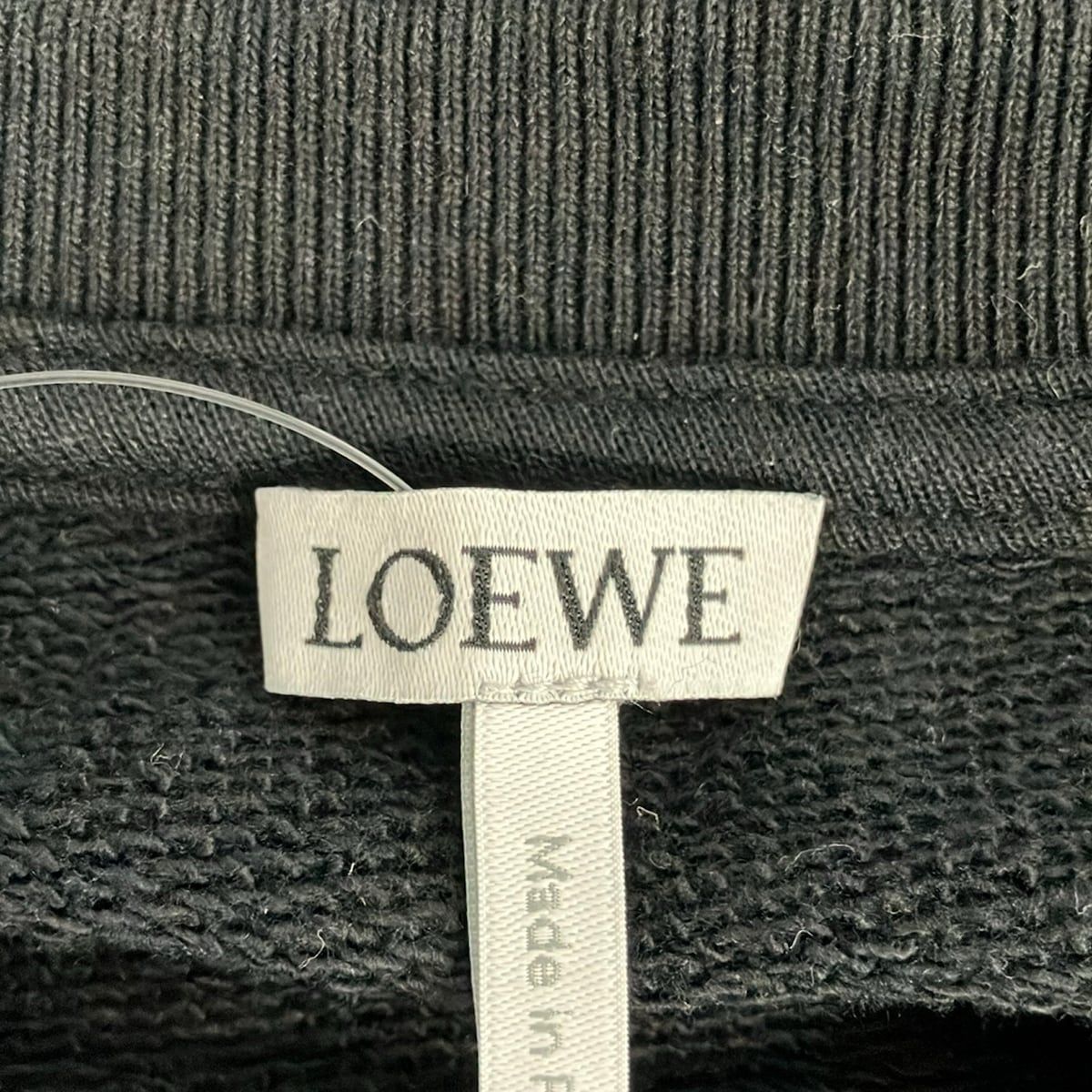 Loewe Sweatshirt Black Ivory Dark Navy Long Sleeve Embroidery Anagram — view 3