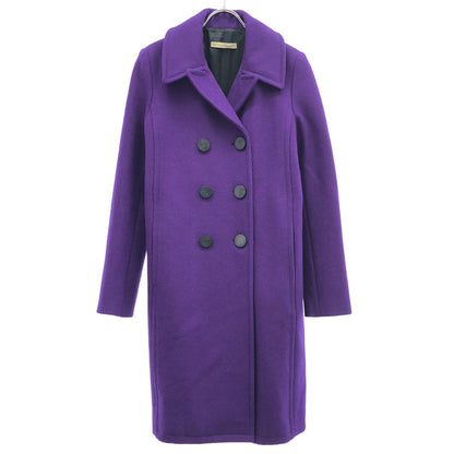 Balenciaga Wool Melton Peacoat Purple 38 Coat