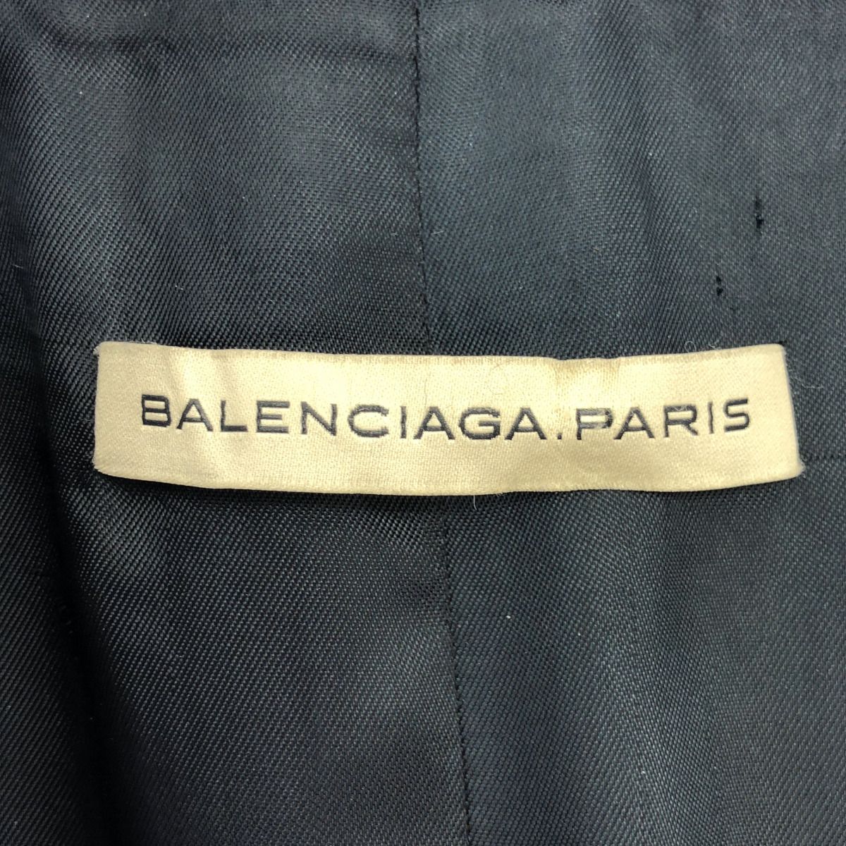 Balenciaga Wool Melton Peacoat Purple 38 Coat — view 3