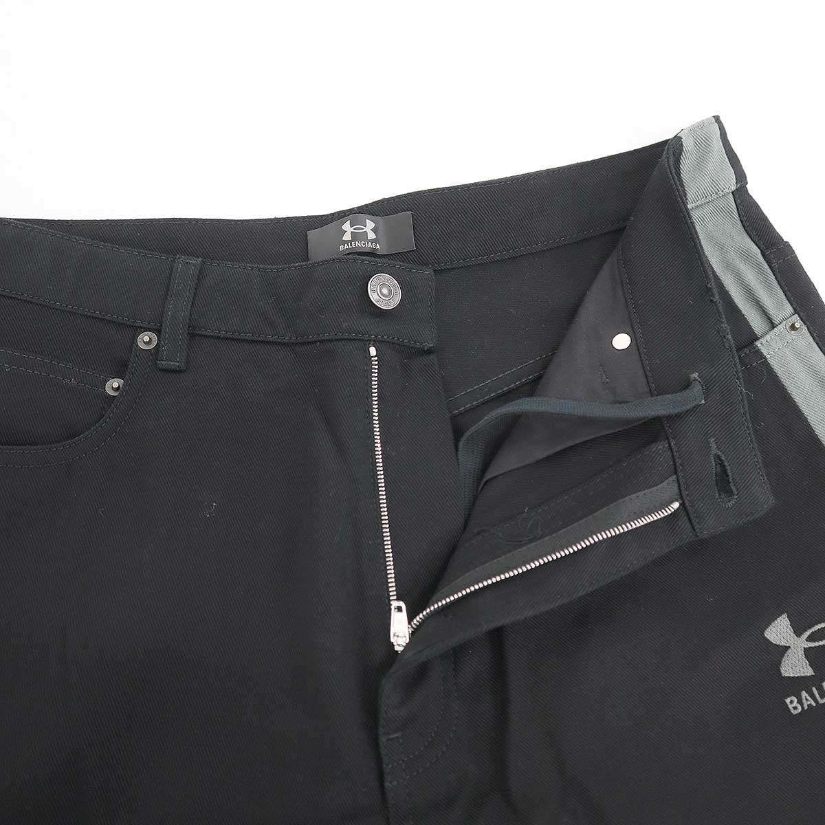 Balenciaga Under Armor Tracksuit Denim Pants Black XS — view 4
