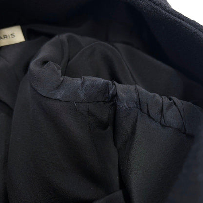 Balenciaga Color Wool Long Jacket Coat Black 36 — view 7