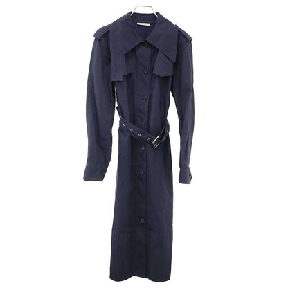 Celine by Phoebe Philo Belted Trench Coat 2 Navy 36