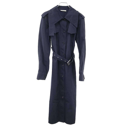 Celine by Phoebe Philo Belted Trench Coat 2 Navy 36
