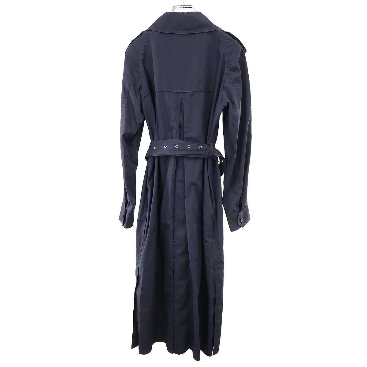 Celine by Phoebe Philo Belted Trench Coat 2 Navy 36 — view 2