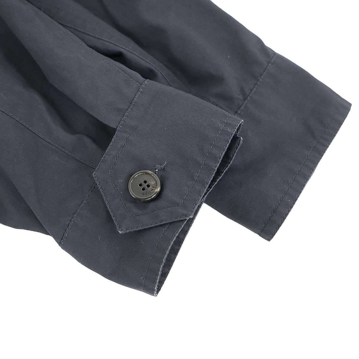 Celine by Phoebe Philo Belted Trench Coat 2 Navy 36 — view 5