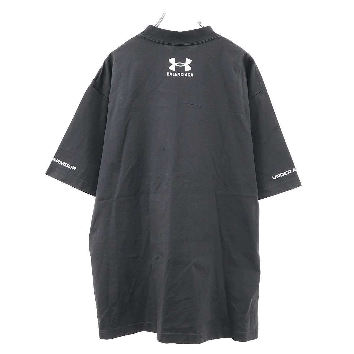 Balenciaga Under Armor Underarmor Oversize Print T-Shirt Black — view 2