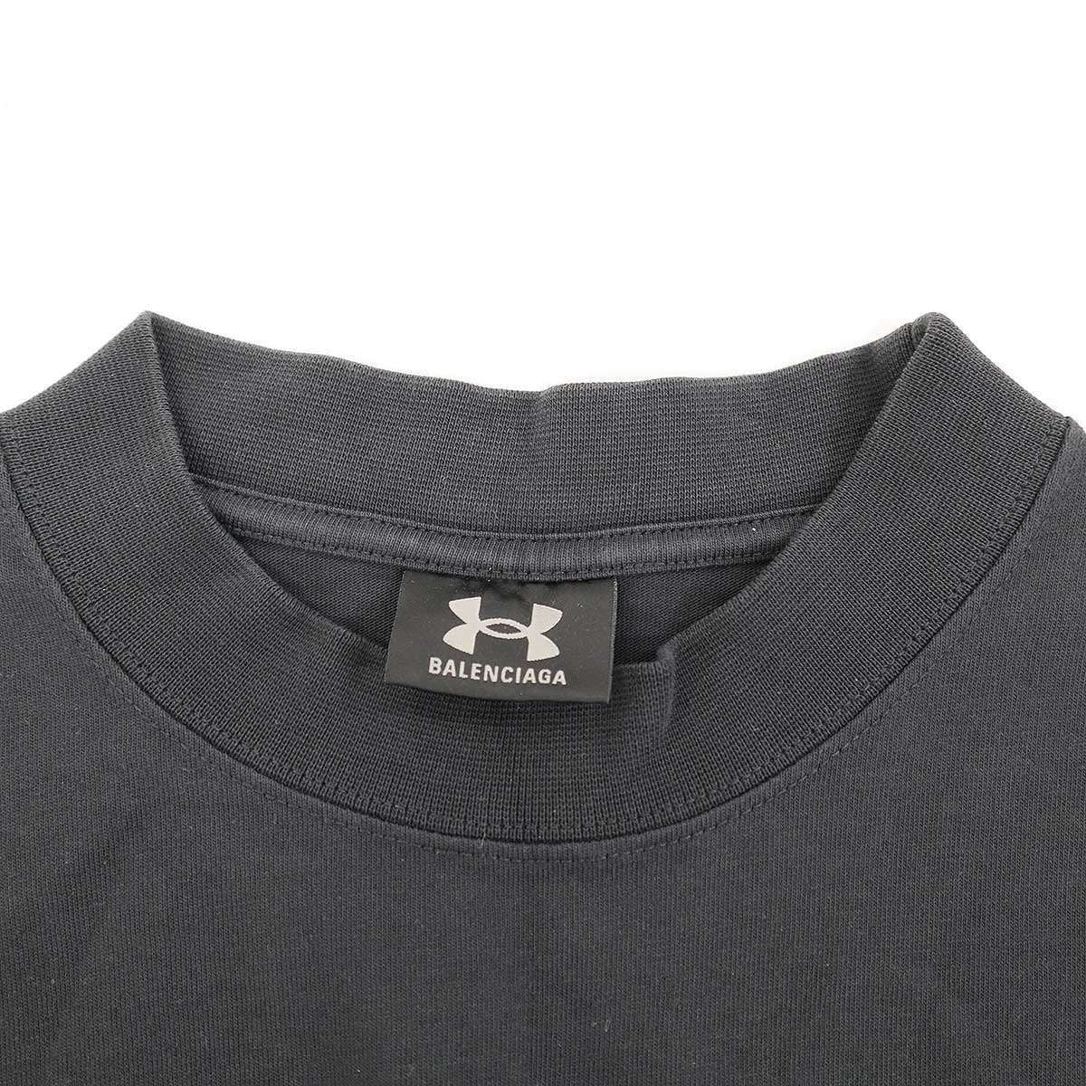 Balenciaga Under Armor Underarmor Oversize Print T-Shirt Black — view 3