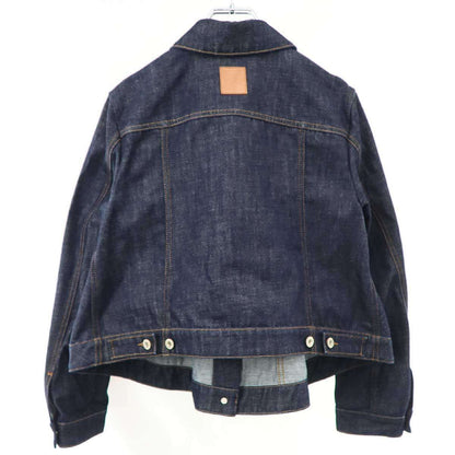 Loewe Short Trapeze Denim Jacket Navy 38 — view 2