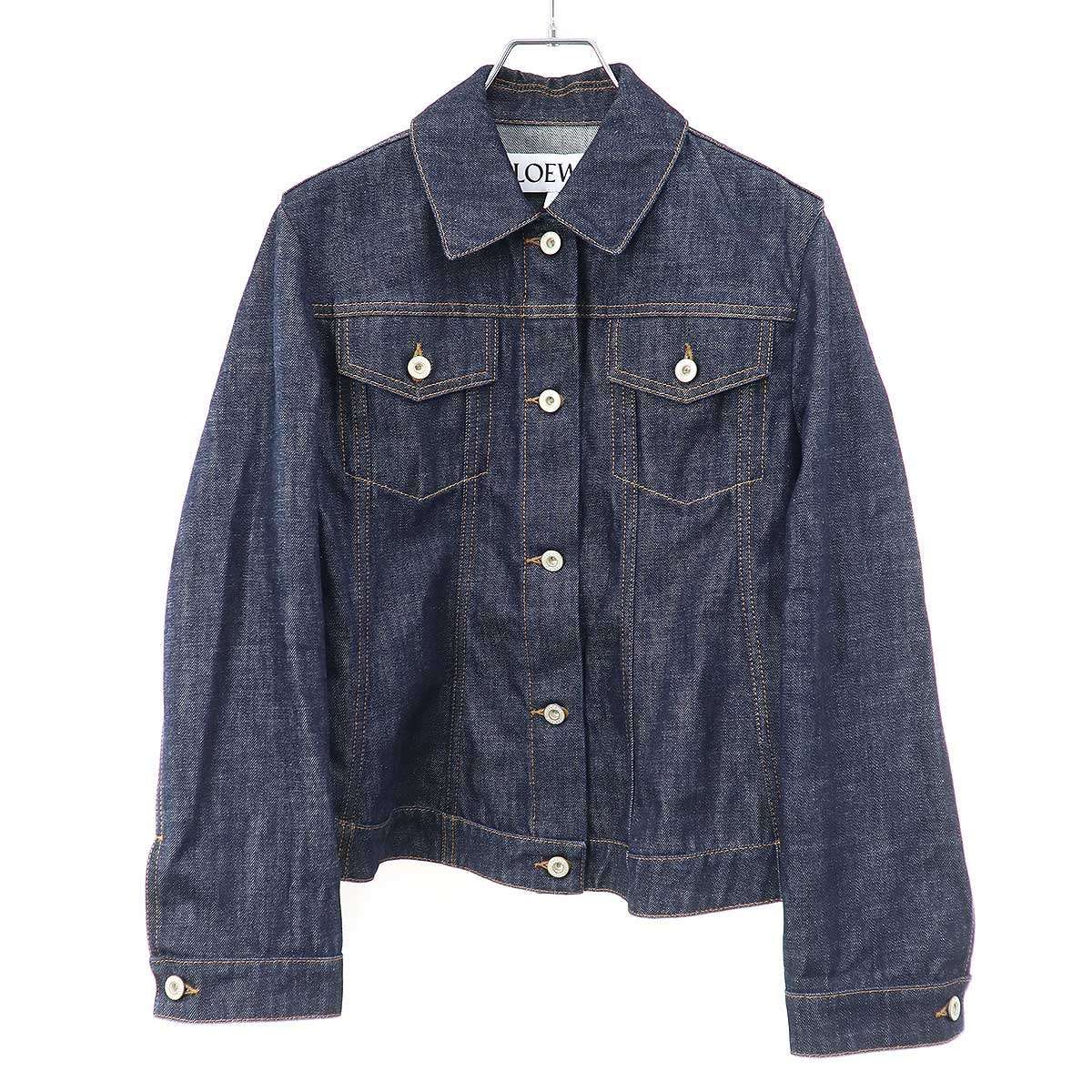 Loewe Short Trapeze Denim Jacket Navy 38