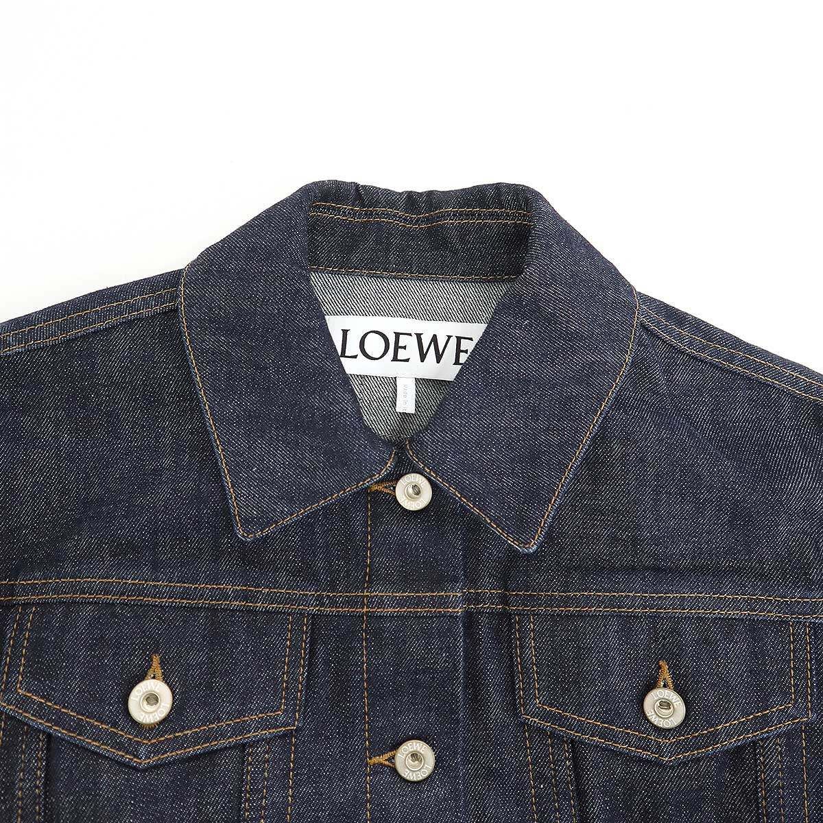 Loewe Short Trapeze Denim Jacket Navy 38 — view 3
