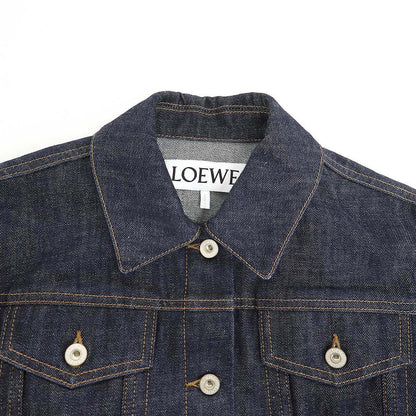 Loewe Short Trapeze Denim Jacket Navy 38 — view 3