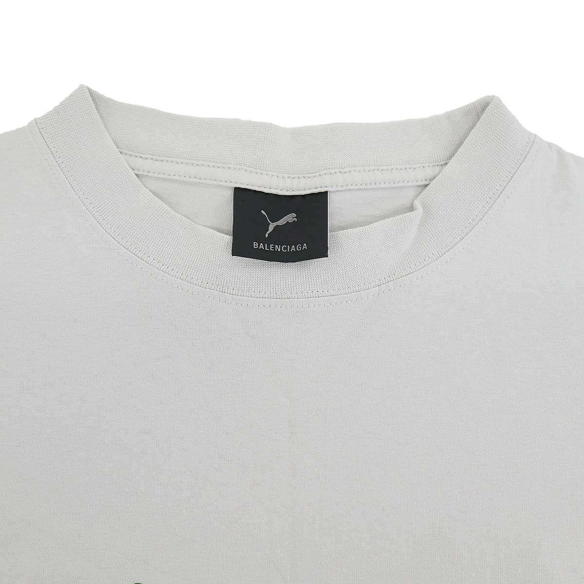 Balenciaga Puma Logo Print T-Shirt Gray — view 3