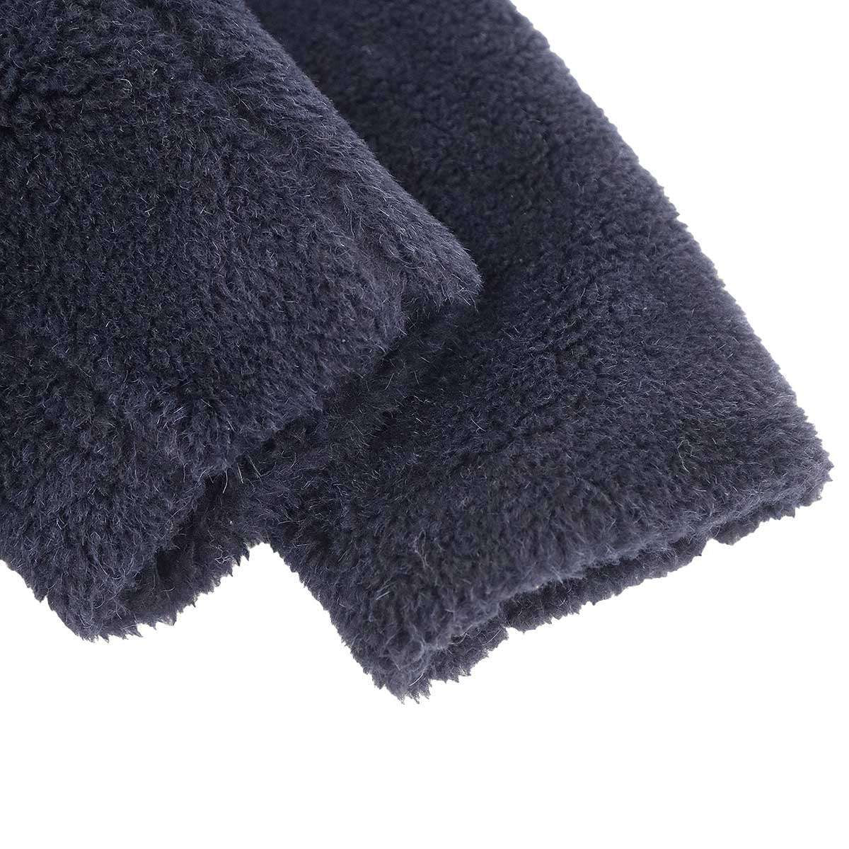 Max Mara Maxmara Teddy Bear Alpaca Coat Icon Navy 34 — view 5