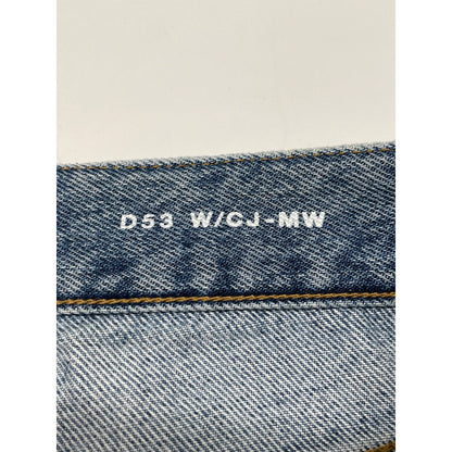 Saint Laurent Paris Light Blue Cotton YSL Logo Charm Denim Pants 24 — view 4