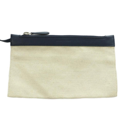 Balenciaga Navy Cabas Tote Canvas Ivory — view 7