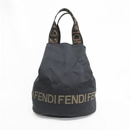 Fendi Tote Logo Black Brown — view 5