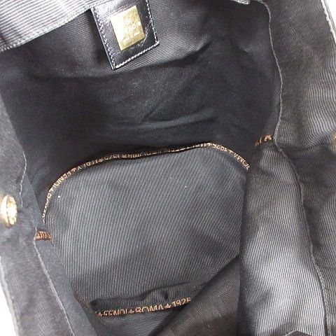 Fendi Tote Logo Black Brown — view 6