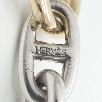 Hermes Chaine D'ancre Bracelet Bangle Calf Silver — view 4