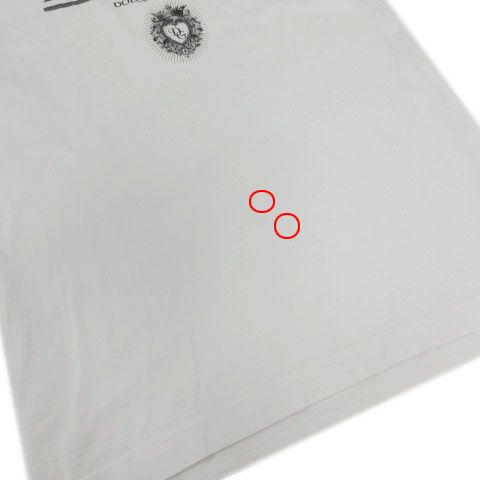 Dolce & Gabbana T-Shirt Short Sleeve Amari Ama Print Cotton White 36 — view 5