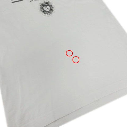 Dolce & Gabbana T-Shirt Short Sleeve Amari Ama Print Cotton White 36 — view 5