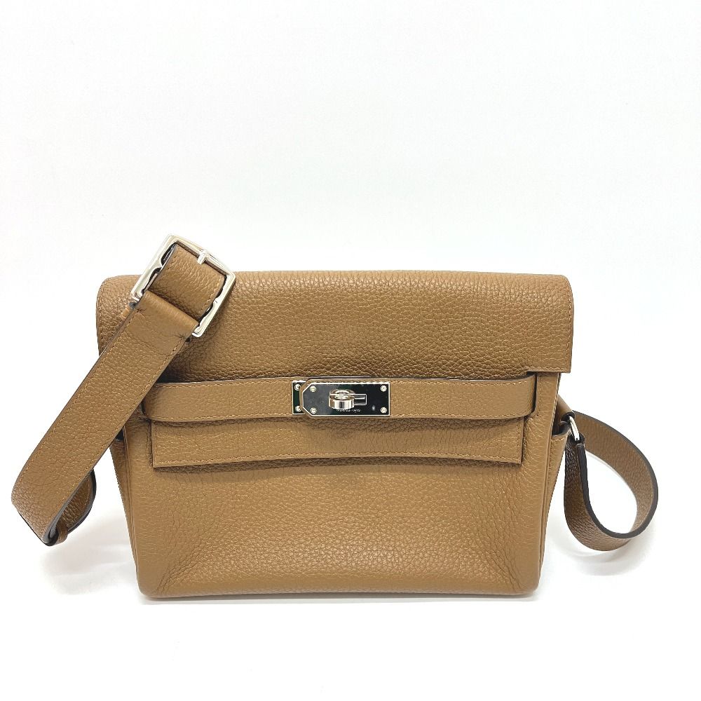 Hermes Shoulder Bag Kelly Messenger PM Togo Brown