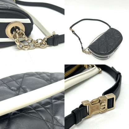 Dior Shoulder Bag Cannage Vibe Leather Black — view 7
