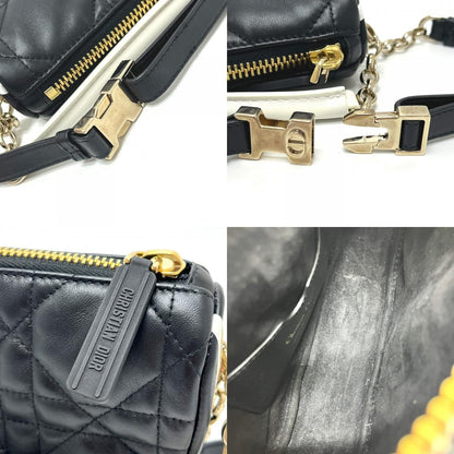 Dior Shoulder Bag Cannage Vibe Leather Black — view 8