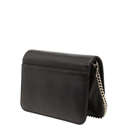 Dior Crossbody Chain Patch Shoulder Bag Black Pink Leather Sequins — view 2