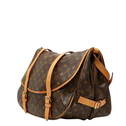 Louis Vuitton Monogram Saumur 43 Crossbody Shoulder Bag Brown Leather — view 2