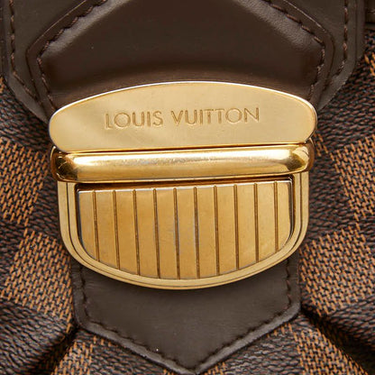 Louis Vuitton Damier Sistina GM Tote Brown Leather — view 8