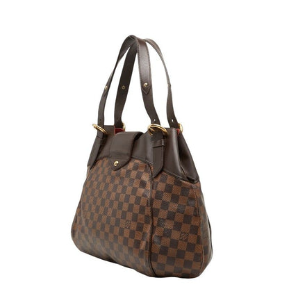 Louis Vuitton Damier Sistina GM Tote Brown Leather — view 2